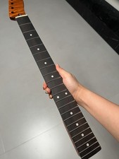 Stainless steel 22fret Rosewood Roasted Maple Electric Guitar Neck Satin