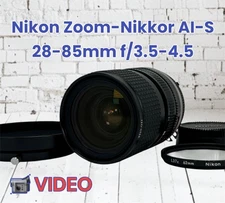 VIDEO [MINT Hood] Nikon Zoom NIKKOR Ai-S 28-85mm f3.5-4.5 AIS MF Zoom Lens JAPAN