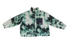 No Fear x H M Fleece Jacket Womens XL Green Black Full Zip Skate Gorpcore NWT