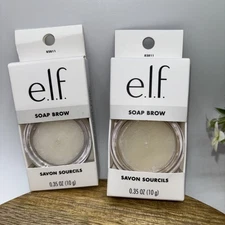 Lot Of 2 E.L.F Soap Brow W/ Shea Butter-Vegan-0.35 Oz -82811 -Clear-NIB-