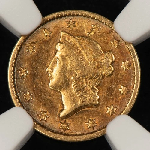 1851-C G$1 Liberty Head Gold Dollar - Charlotte Mint - NGC XF Dets - G5777