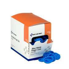 90922 Blue Nitrile Finger Cots, Disposable Rubber Finger Protectors for Offices,
