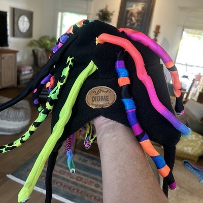 Digme Jackson Hole Fleece Tentacle  Beanie Hat Multicolor Novelty Winter Cap USA
