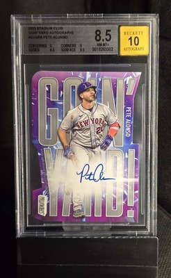 Pete Alonso 2023 Topps Stadium Club Goin Yard Die-Cut Autograph /25 BGS 8.5!!