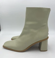ALOHAS East West Cape Ankle Boots Stone Leather Cream Clean Girl EU 42 US 11