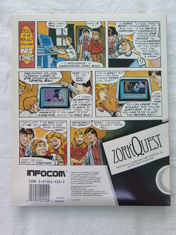 Zorkquest The Crystal Of Doom Infocom Apple II Series PC Game - Image 4 of 4