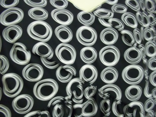 Katherine Way Dress 2XL Black White Circles NEW WITH TAGS - Picture 2 of 6