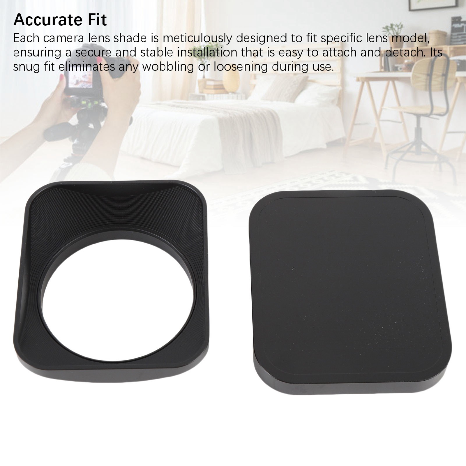 Camera Lens Hood Aluminum Alloy Shade Protector For Effective Light Blockage Use