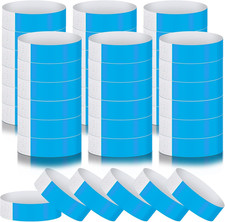 600 Packs Paper Wristbands for Events Neon Party Wristbands Colored Waterproof P