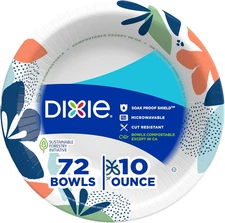 Small Paper Bowls, Microwave-Safe, Soak-Proof, Disposable Bowls Great For Snacks