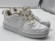 Nike All Day Play Shoes Youth Size 3.5Y White Low Top Sneakers Damage