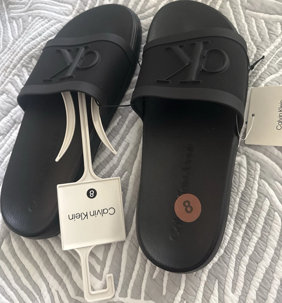 Calvin Klein Black Slide Sandals for Men for sale | eBay display picture 1