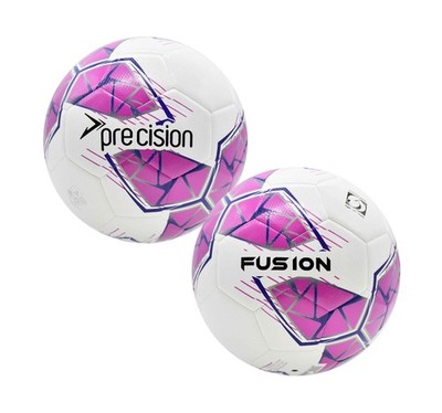 Precision Fusion FIFA Basic Training Ball 3 White/Pink/Purple/Grey 3 White/Pink/