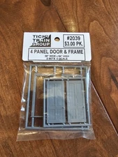 Tichy Train Group #2039 4 Panel Door /Frame O Scale 2 Sets