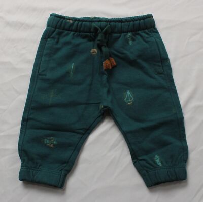 Souris Mini Unisex Baby's Regular Fit Bug Print Pants JL3 Green Size 6-9M NWT