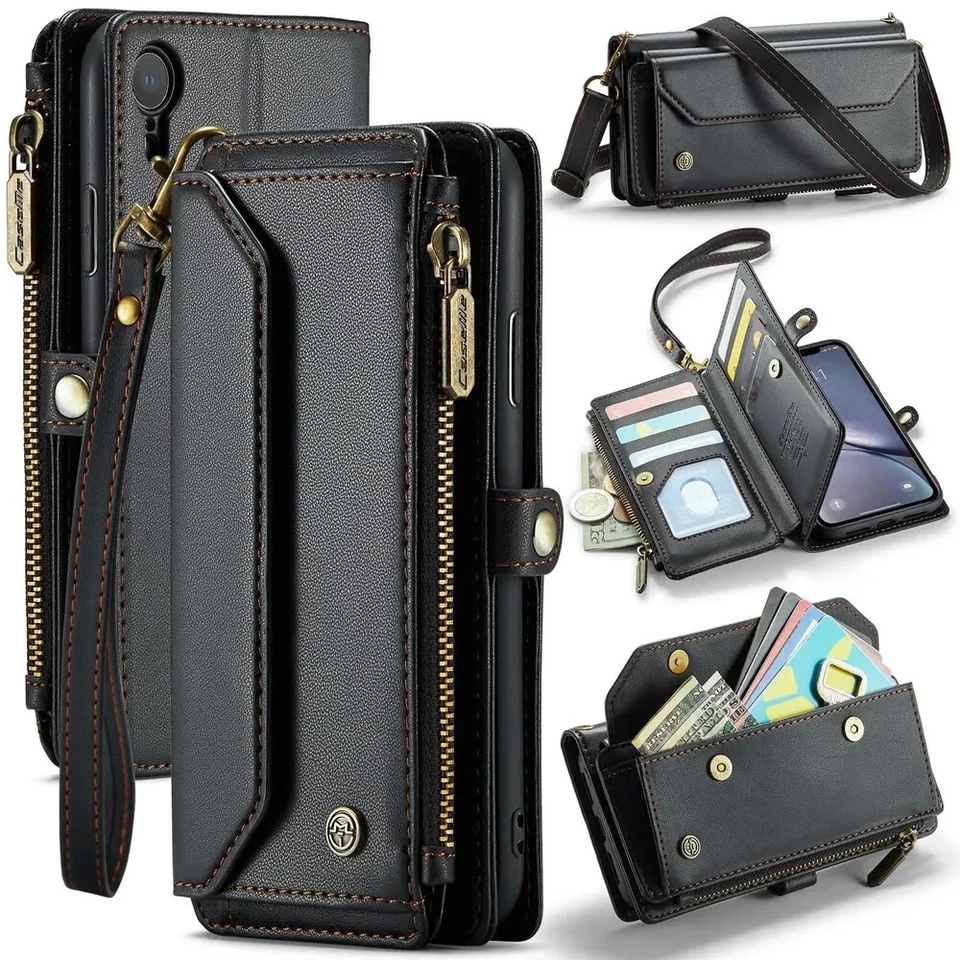 Suitable for Apple iPhone XR Crossbody Cover Foldable Screen Protective Cover - Image 4 of 4