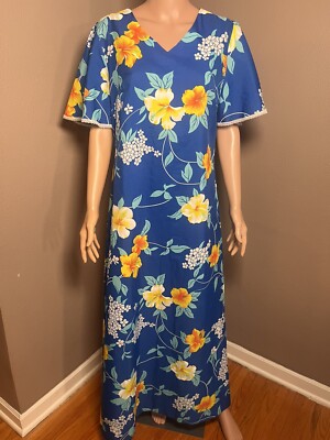 chinese dress ladies Pull-Over Muu-Muu Nightgown - 2X main image 1