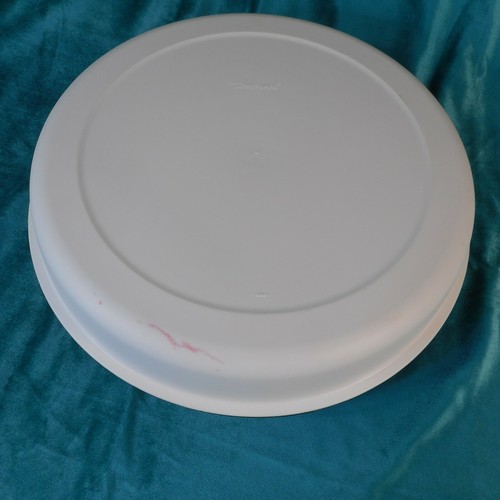 Vintage Tupperware geteilt Serviertablett Gemüsechips oder Snacks grün & weiß - Bild 2 von 5