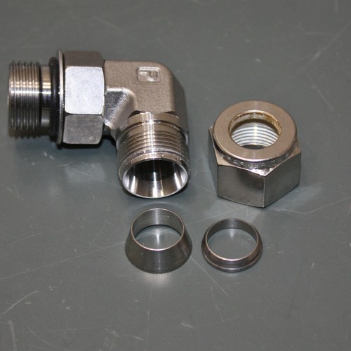 Parker 90° Elbow Coupler 8M5SEL8-316, 1/2" A-LOK x 1/2" NPT, 316 Stainless Steel - Picture 4 of 4