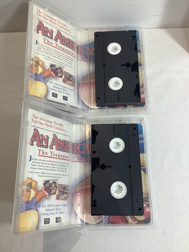 2 Pack An American Tail 1&2 West Special Limited Edition VHS/Rare Plush Fievel - Picture 10 of 11