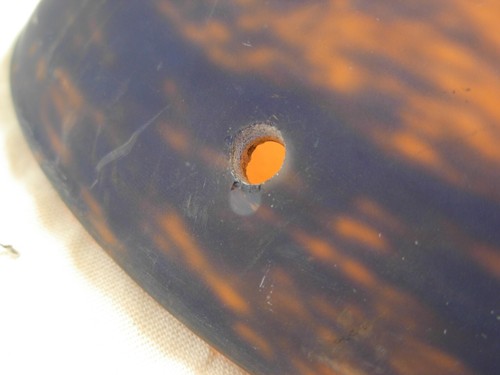 J. NOVERDY,FRENCH ART DECO GLASSBOWL FOR CEILING LIGHT,SIGNED,1930s YEARS. - Picture 9 of 11