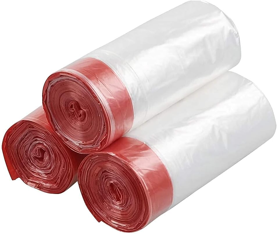 13 Gallon Plastic Drawstring Garbage Bags, Trash Can Liners Bags, 110 Counts, Cl