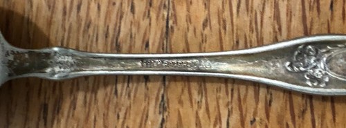 Silver Plate Spoon Vintage 1881 Rogers 1909 Original Teaspoon Antique Old - Picture 5 of 7