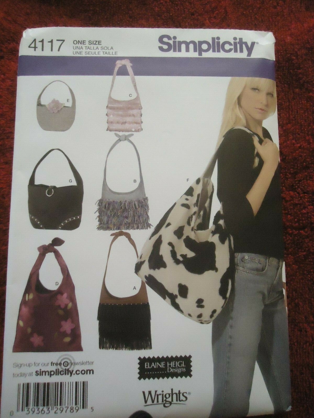 simplicity hobo bolsa pattern