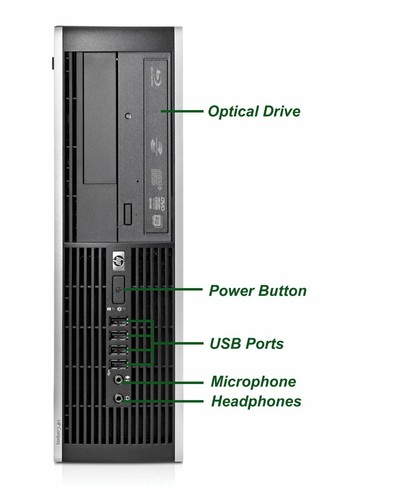 HP Desktop Computer Core 2 Duo Processor 4GB 128GB SSD+500GB 17" LCD WiFi Win 10 - Picture 2 of 14