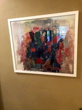 Signed Phillip Guston Print 36x30 Inches