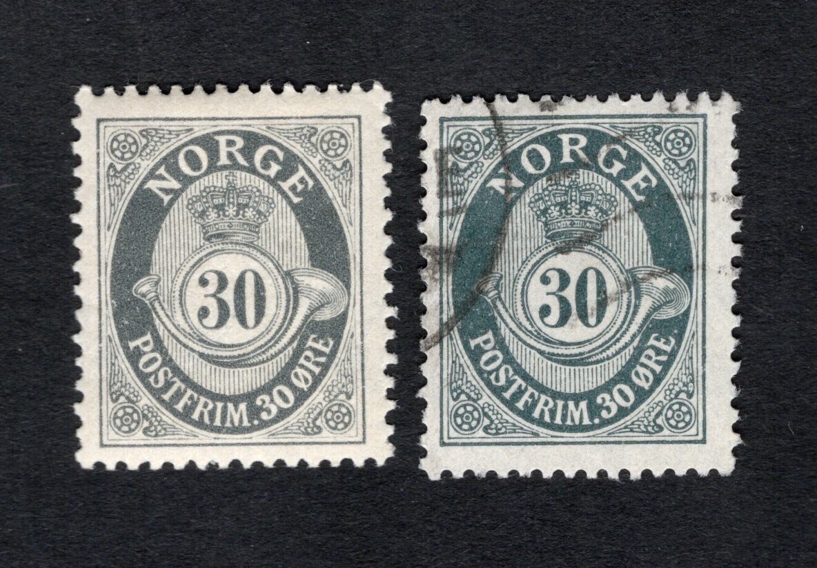 Norway 1907 stamps Mi#66 START10%ONLY MH/used CV=50$