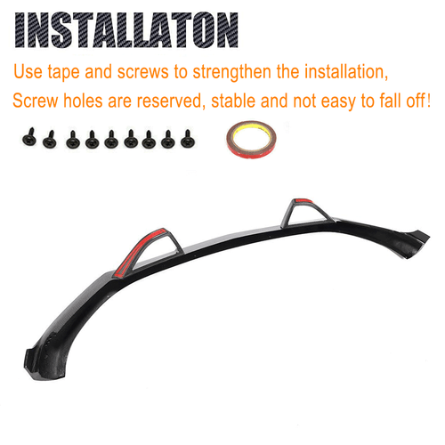 REAL CARBON Front Bumper Lip Spoiler For Mercedes Benz GLE W166 GLE63 15-19 - Picture 10 of 11