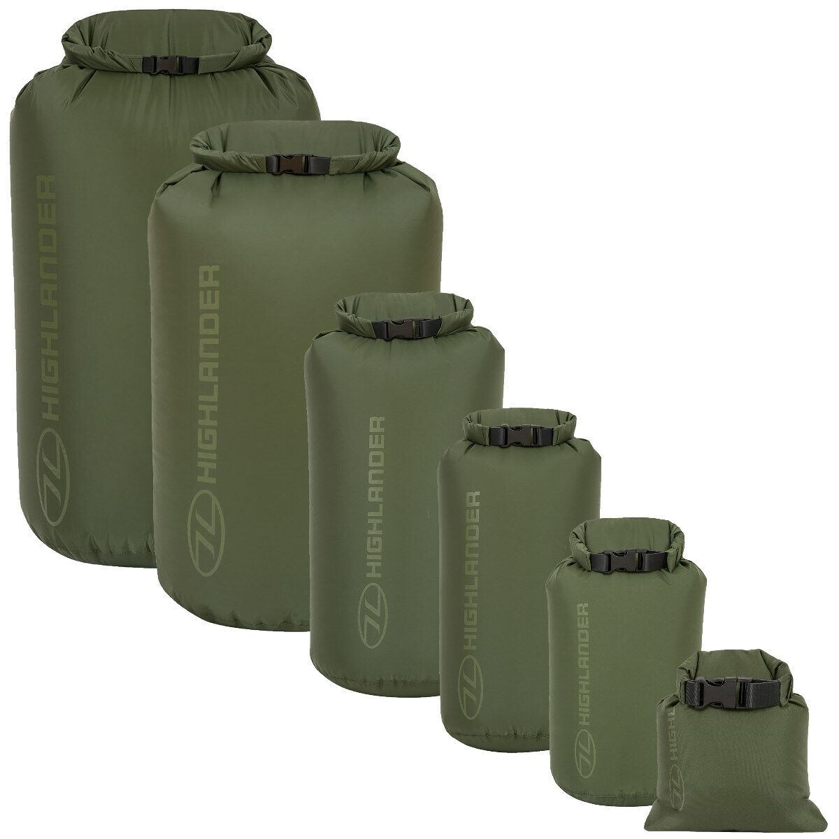 Waterproof Dry Sack Green Storage Kit Bag 1-140L Kayaking Canoeing Camping