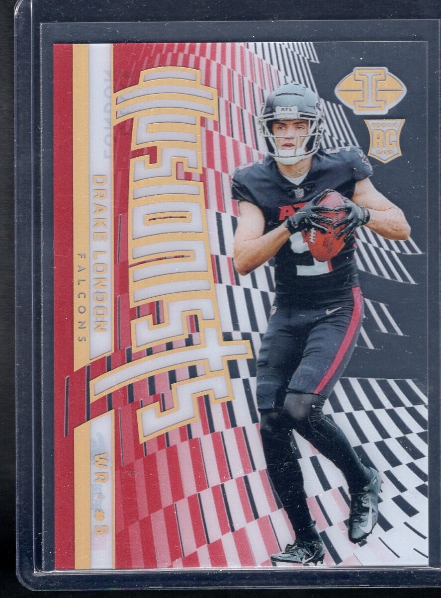2022 Panini Illusions DRAKE LONDON Illusionists Red /199 SP Rookie RC #I-16