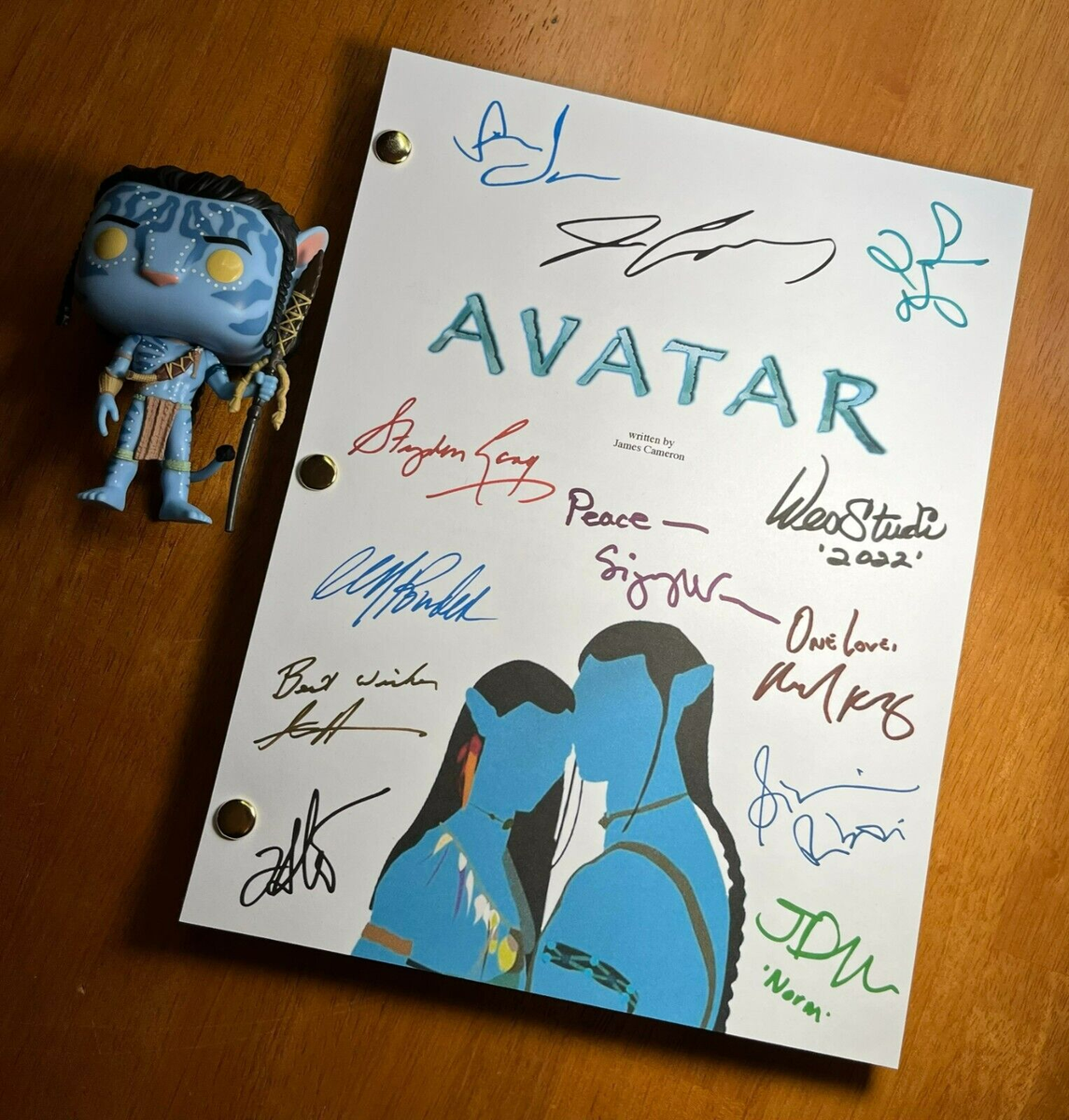 Avatar Script Cast-Signed- Autograph Reprints- James Cameron- 151