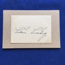 AUTOGRAPH OF PRESIDENT CALVIN COOLIDGE