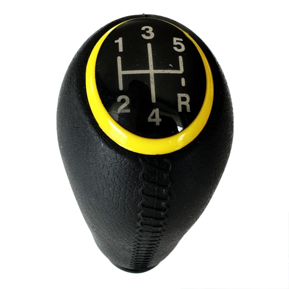 Dacia Logan MCV Sandero Duster Lodgy Gear Shift Knob Black & Yellow OEM