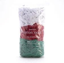 Friendly Loom | 10” Pro-Sized Bright Holiday Themed Potholder Weaving Loops | Cr