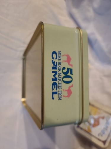 Vintage Camel Light Tin Matches, Mirror Compact, and Camel Cigerette Tin - Picture 3 of 16