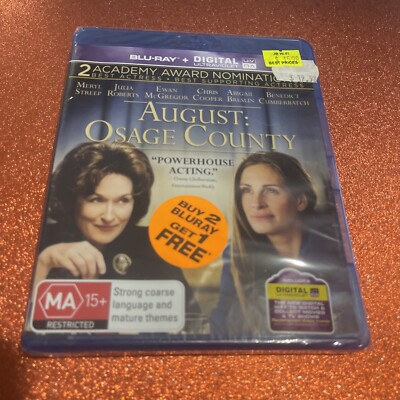 NEW! August Osage County - Movie Collection Blu Ray Region B