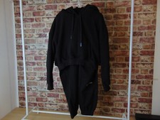 Call Me Eden Black Tracksuit Womens Small Jogging Bottoms Hoodie