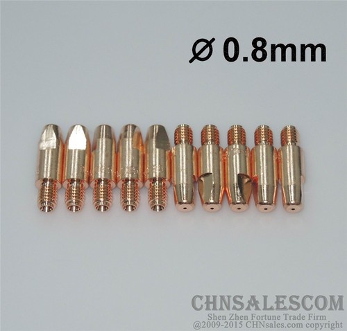 10 PCS MB 24KD 25AK MIG/MAG Welding Torch Contact TIP 0.8X28mm M6 140.0051 - Picture 2 of 2