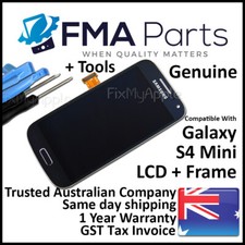 Samsung Galaxy S4 Mini i9190 Schwarz LCD Touchscreen Digitizer Rahmen Baugrup...