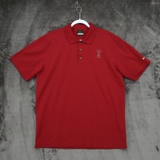 Nike Polo Shirt Golf Active DriFit XL Dark Red Short Sleeve Branded Casual Sport