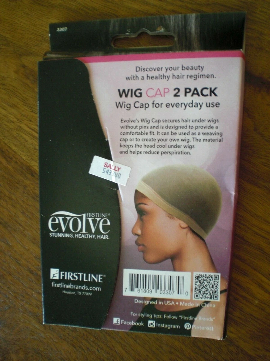 Evolve Black Wig Cap, 2 Count - Walmart.com