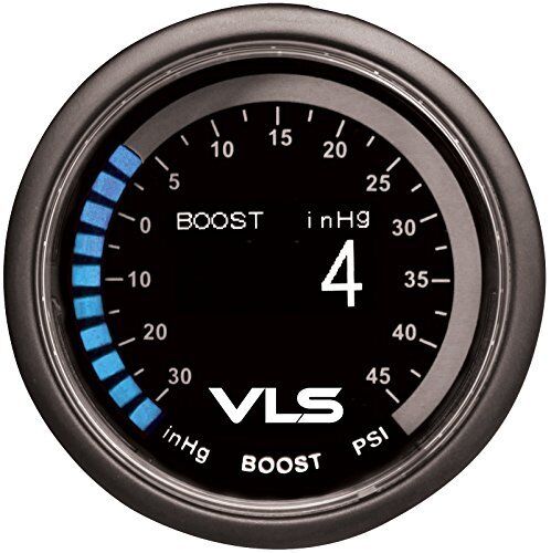 Revel (1TR1AA001R) VLS 52mm 30inHg-45PSI Digital OLED Boost Gauge - Foto 1 di 1