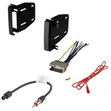 CAR RADIO DASH INSTALL KIT STEREO DOUBLE DIN WIRE HARNESS ANTENNA