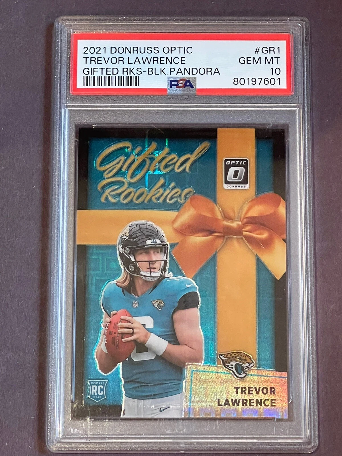 Trevor Lawrence Panini Donruss Optic Gifted Rookies #GR1 Black Pandora