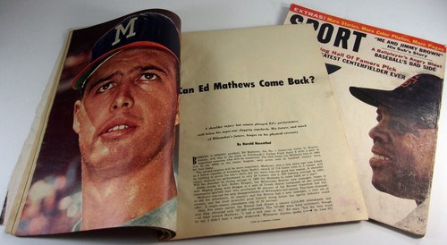 Rivista sportiva aprile 1963 e agosto '64 lotto di 2 Wilt Chamberlain Mays DiMaggio - Foto 3 di 5