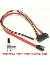 Mini Small 4Pin PH2.0 + SATA HDD With shrapnel to 22(15+7)Pin hard disk drive SA